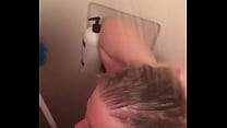 my slut taking a shower